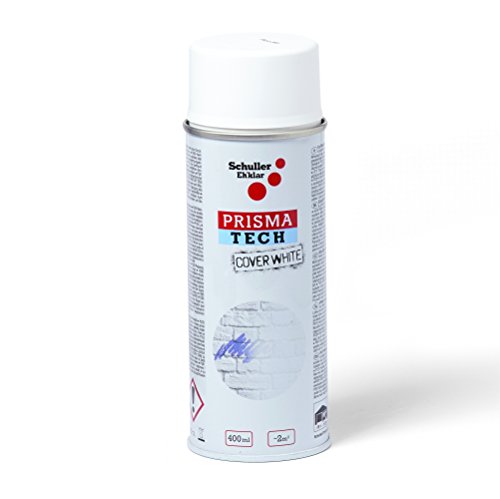 400ml Schuller PRISMA TECH COVER WHITE Isolierspray Flecken Decker, Innen, Außen, Deckweiß, Isolierweiss von Schuller