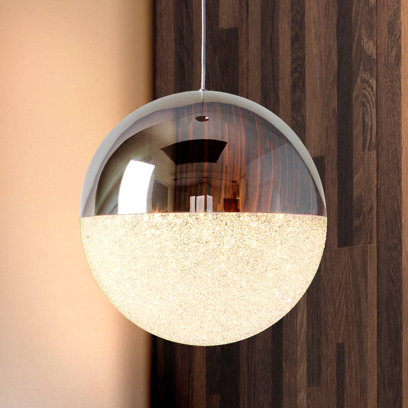 Kugelförmige LED-Hängeleuchte Sphere, Ø 20 cm von Schuller Valencia