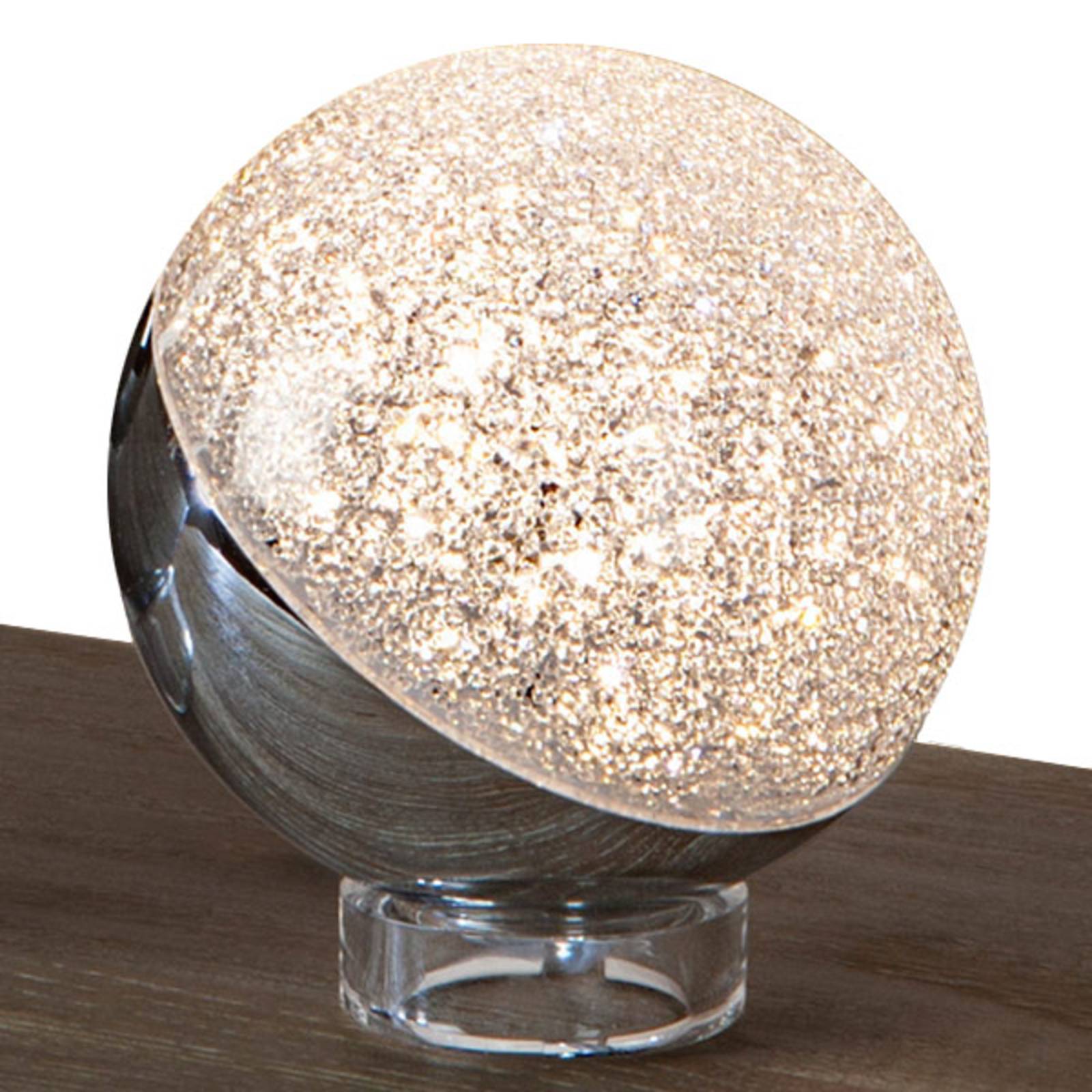 LED-Tischleuchte Sphere, chrom, Ø 12 cm von Schuller Valencia