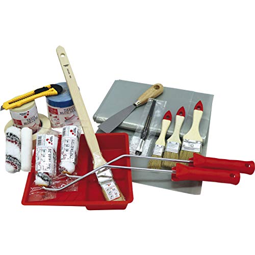 Schuller Ausbesserungs Maler-Set 14-teiliges Pinsel & Farbroller-Set; inkl. Werkzeuge & Hilfsmittel zum Renovieren von Schuller Eh'klar