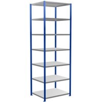 Schulte Grundregal Steckregal MULTIplus330 3000 x 1000 x 800 mm 7 Fachböden Kreuzstrebe RAL 5010 enzianblau/verzinkt Schulte Grundregal Steckregal MULTIplus330 3000 x 1000 x 800 mm 7 Fachböden Kreuzstrebe RAL 5010 enzianblau/verzinkt von Schulte Lagertechnik