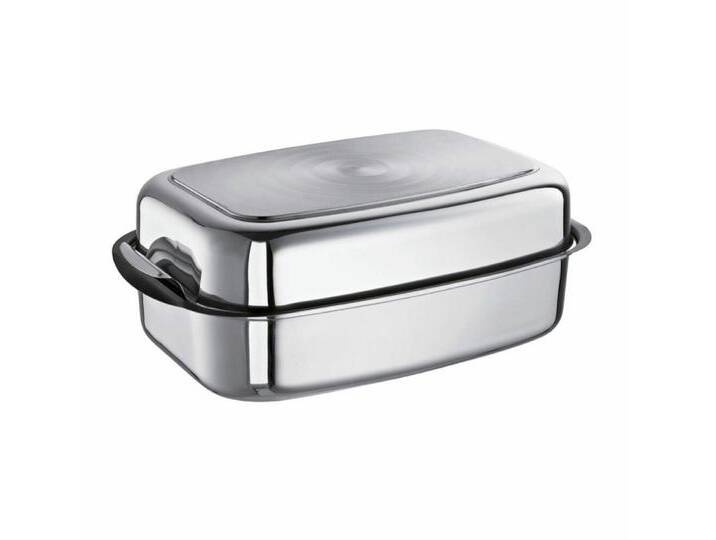SCHULTE-UFER Bräter Allzweck-Bräter Easy 6 L, Edelstahl 18/10, silberfarben von Schulte-Ufer