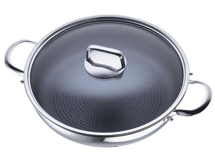 SCHULTE-UFER Schmorpfanne Romana i XXStrong, Edelstahl beschichtet (Set, 1 x Pfanne, 1 x Deckel), Ø 28 cm von Schulte-Ufer