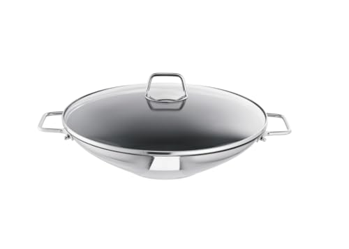 Schulte-Ufer 66520-34 Wok Wega beschichtet, inkl. Zubehör, 34 cm, 4,50 l, Antihaft von Schulte-Ufer