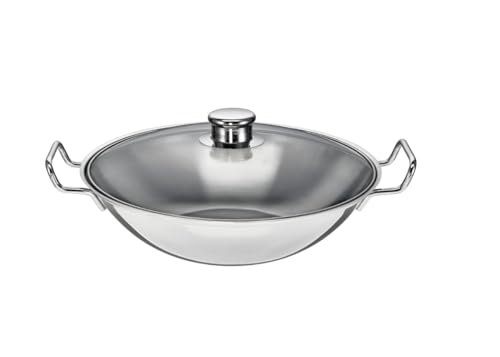 Schulte-Ufer 6659-36 i Wok BO-lang, inkl. Zubehör, 36 cm, Edelstahl von Schulte-Ufer