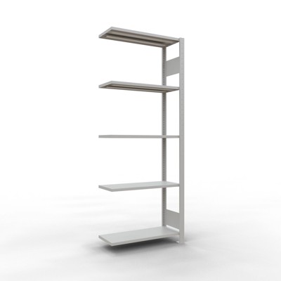 AR Steckregal MULTIplus150 RAL 7035 2000 x 750 x 300mm 5 Fachböden von Schulte