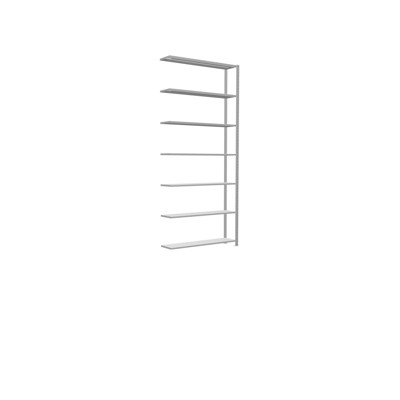AR Steckregal MULTIplus250 RAL 7035 3000 x 1300 x 300mm 7 Fachböden von Schulte