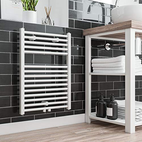 Badheizkörper mit Anschluss unten mittig, Modell Toskana, 70 x 50 cm, Weiß, Der Renovierungsprofi von Schulte