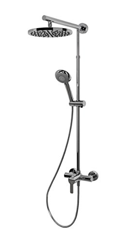 Duschsystem Regendusche mit Einhebelmischer und Kopfbrause rund chrom von Schulte von Schulte