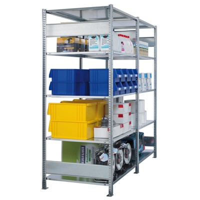GR Steckregal MULTIplus250 RAL 7035 2500 x 1000 x 800mm 6 Fachböden GR Steckregal MULTIplus250 RAL 7035 2500 x 1000 x 800mm 6 Fachböden von Schulte