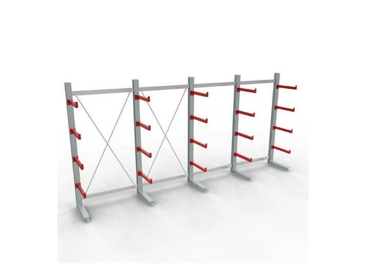 SCHULTE Lagertechnik Schwerlastregal K 3000 Komplettregal, einseitig, 2500 x 5200 x 600 mm, max. Armlast: 360 kg, silberfarben SCHULTE Lagertechnik Schwerlastregal K 3000 Komplettregal, einseitig, 2500 x 5200 x 600 mm, max. Armlast: 360 kg, silberfarben von Schulte