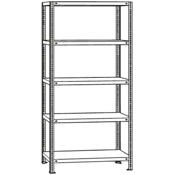 SCHULTE - Weitspannregal GR 2500 x 2250 x 500mm Stahlböden von Schulte