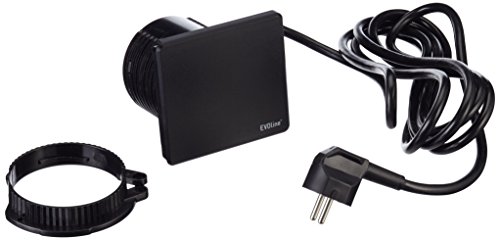 Schulte 1592 7000 0300 EVOline Square 80 Schuko mit USB-Charger schwarz von Schulte