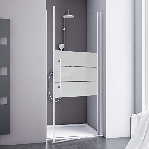 Schulte AS 2.0 ExpressPlus Drehtür für Nische 80 x 192 cm, Profile in Alu-Natur, Sicherheitsglas (ESG) Dekor Depoli Light EP321004 01 310 von Schulte