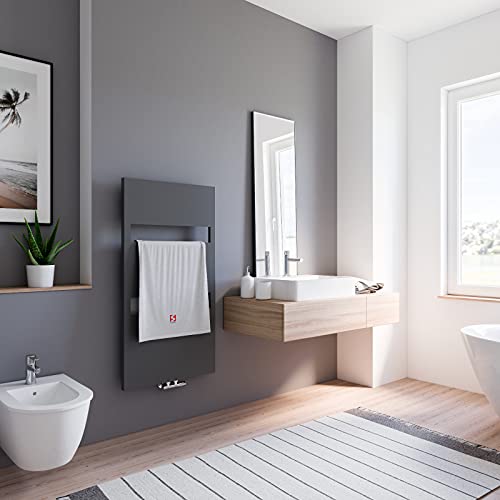 Schulte Bad-Heizkörper Turin, 114 x 50 cm, 391 Watt Leistung, Mittelanschluss und beidseitig von unten, Anthrazit, Handtuchhalter-Funktion, H113550-57 Schulte Bad-Heizkörper Turin, 114 x 50 cm, 391 Watt Leistung, Mittelanschluss und beidseitig von unten, Anthrazit, Handtuchhalter-Funktion, H113550-57 von Schulte