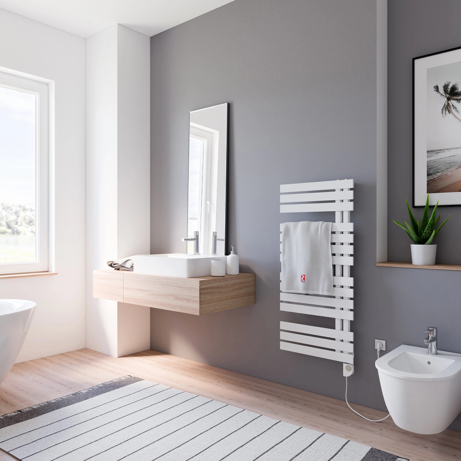 Schulte Badheizkörper Breda steckerfertig + Heizstab 3 R Alpinweiß 106 x 50 cm Schulte Badheizkörper Breda steckerfertig + Heizstab 3 R Alpinweiß 106 x 50 cm von Schulte