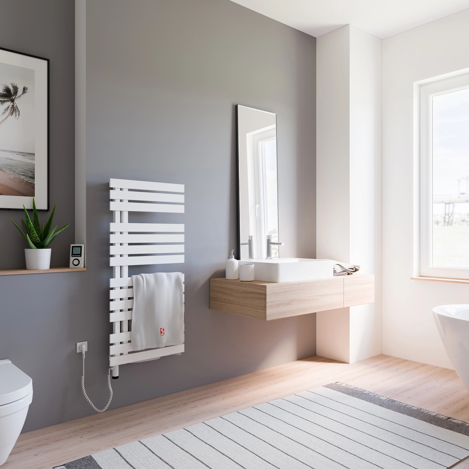 Schulte Badheizkörper Breda steckerfertig + Heizstab 5 L Alpinweiß 106 x 50 cm Schulte Badheizkörper Breda steckerfertig + Heizstab 5 L Alpinweiß 106 x 50 cm von Schulte