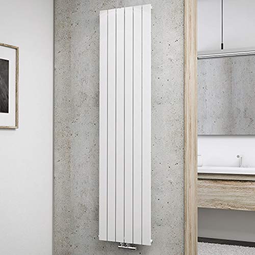 Schulte Design-Heizkörper Aachen, 180 x 46 cm, 910 Watt Leistung, Mittelanschluss, alpin-weiß, Wohnraumheizkörper für Zweirohr-Systeme von Schulte