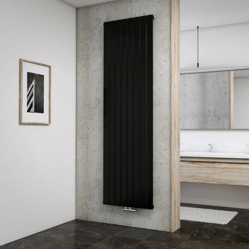 Schulte Design-Heizkörper Aachen mit Mittenanschluss 1.502 W Anthrazit von Schulte