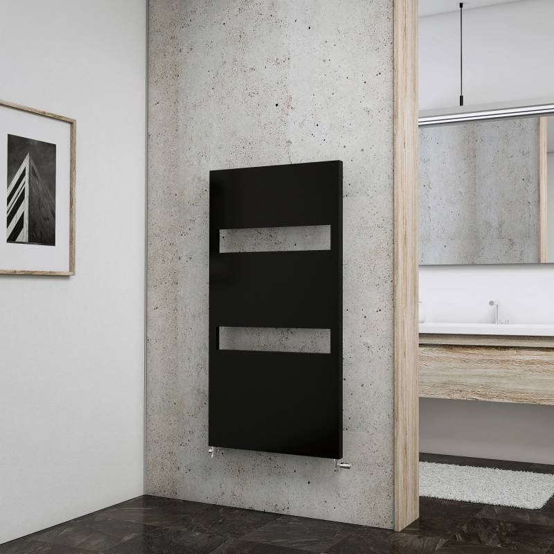 Schulte Design-Heizkoerper Turin mit 438 W Leistung in Anthrazit, 1143x605mm von Schulte