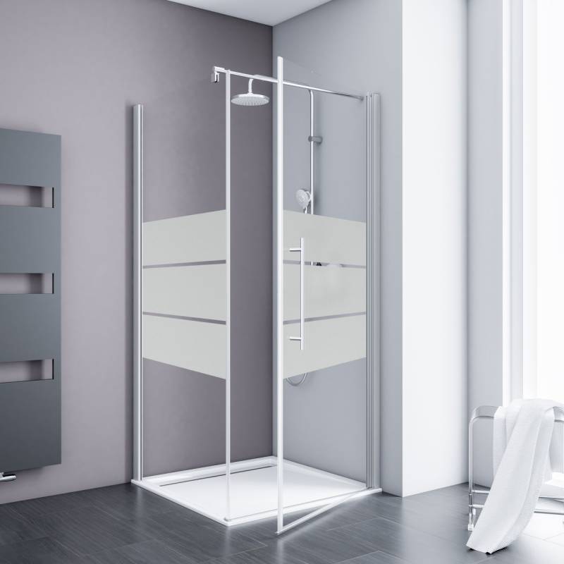 Schulte Drehtür Seitenwand Duschwanne 80 x 80 cm Alexa Style 2.0 von Schulte