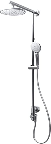 Schulte DuschMaster Rain II mit Umsteller White Style, Kopfbrausenform rund, Duschystem mit Kopf- und Handbrause, D96304 Schulte DuschMaster Rain II mit Umsteller White Style, Kopfbrausenform rund, Duschystem mit Kopf- und Handbrause, D96304 von Schulte