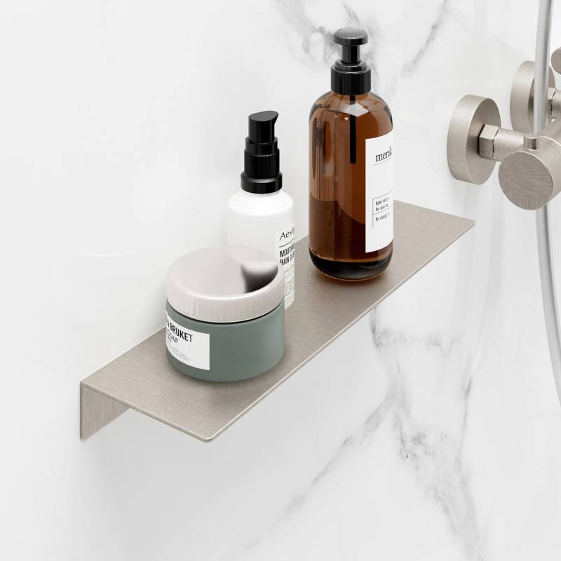 Schulte Duschablage zum Kleben Edelstahloptik Größe M Schulte Duschablage zum Kleben Edelstahloptik Größe M von Schulte