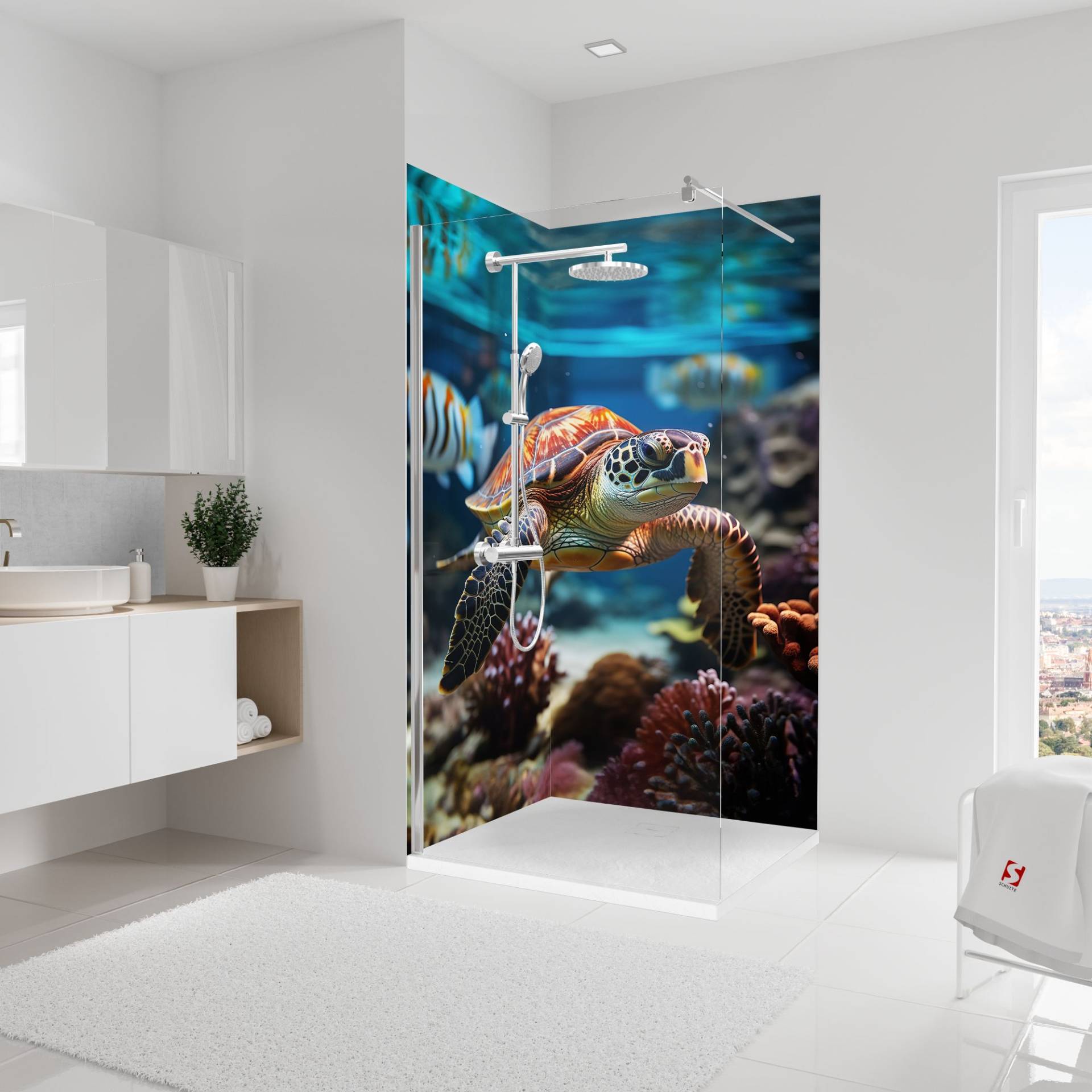 Schulte Duschrückwand 'DecoDesign' Motiv Schildkröte 210 x 90 cm über Eck Schulte Duschrückwand 'DecoDesign' Motiv Schildkröte 210 x 90 cm über Eck von Schulte