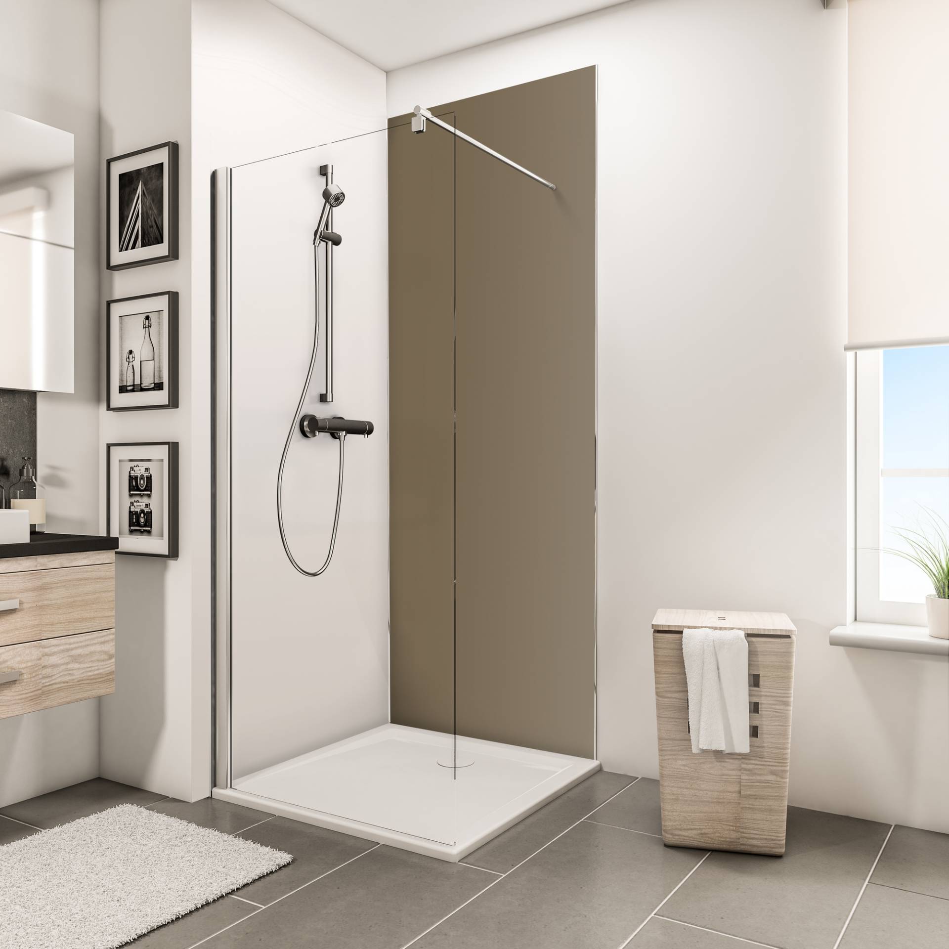 Schulte Duschrückwand 'DecoDesign' Taupe, 90 x 210 cm Schulte Duschrückwand 'DecoDesign' Taupe, 90 x 210 cm von Schulte