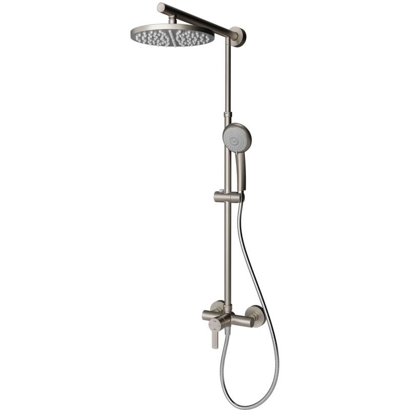 Schulte Duschsystem DuschMaster Rain Classic Rund Edelstahloptik von Schulte