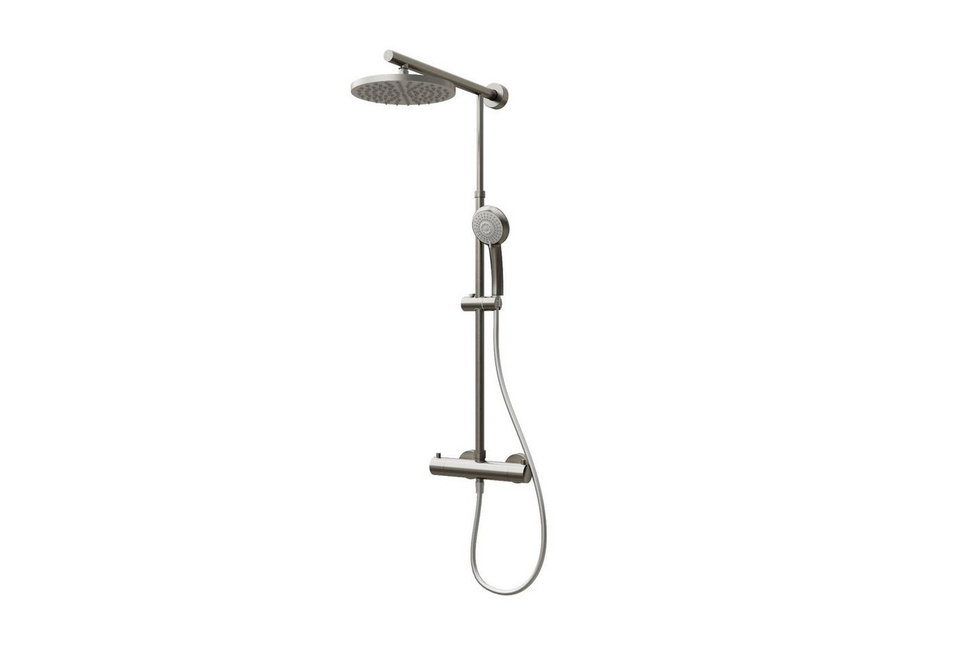 Schulte Duschsystem DuschMaster Rain "Classic" mit Thermostat, Höhe 155.4 cm, inkl. Handbrause, runde Kopfbrause, extra-flach Schulte Duschsystem DuschMaster Rain "Classic" mit Thermostat, Höhe 155.4 cm, inkl. Handbrause, runde Kopfbrause, extra-flach von Schulte