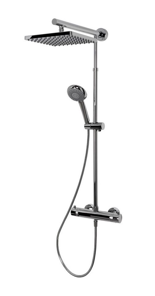 Schulte Duschsystem DuschMaster Rain Classic" mit Thermostat, eckig, Höhe 155,4 cm" von Schulte
