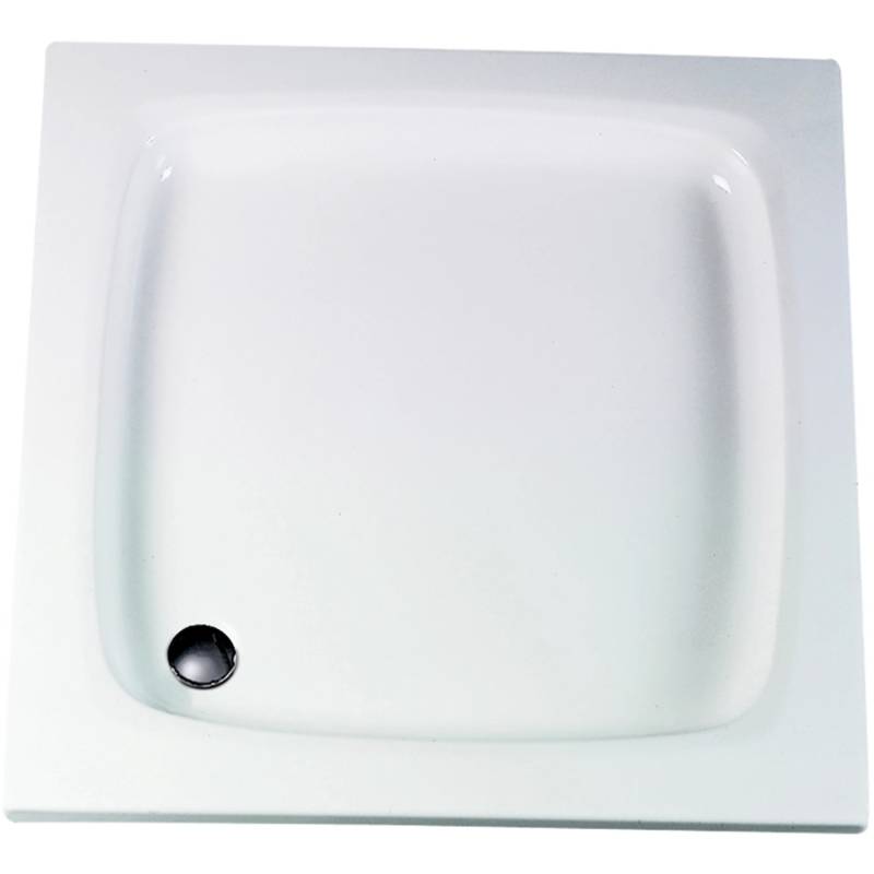 Schulte Duschwannen-Set ExpressPlus Extraflach Quadrat 80 cm x 80 cm Alpinweiß von Schulte