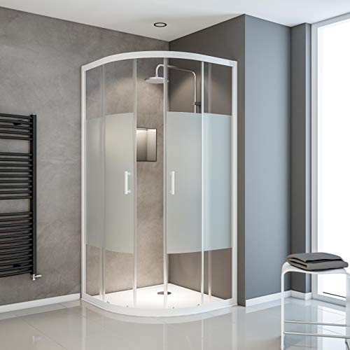Schulte Sunny Runddusche, 90 x 90 x 190 cm, 5 mm Sicherheitsglas Dekor Dezent light, Alpinweiß, Duschkabine zur Montage auf Duschwanne und Fliesen, EP395618 04 117 Schulte Sunny Runddusche, 90 x 90 x 190 cm, 5 mm Sicherheitsglas Dekor Dezent light, Alpinweiß, Duschkabine zur Montage auf Duschwanne und Fliesen, EP395618 04 117 von Schulte