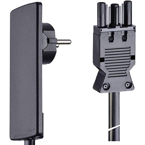 Schulte 151000152100 EVOline Plug-Anschlussleitung mit GST18 Kupplung, 1.5m, Kunststoff schwarz Schulte 151000152100 EVOline Plug-Anschlussleitung mit GST18 Kupplung, 1.5m, Kunststoff schwarz von Schulte