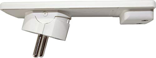 Schulte Elektrotechnik GmbH 1510 0000 0300 EVOline Plug Schutzkontakt-Stecker extraflach, weiss von Schulte