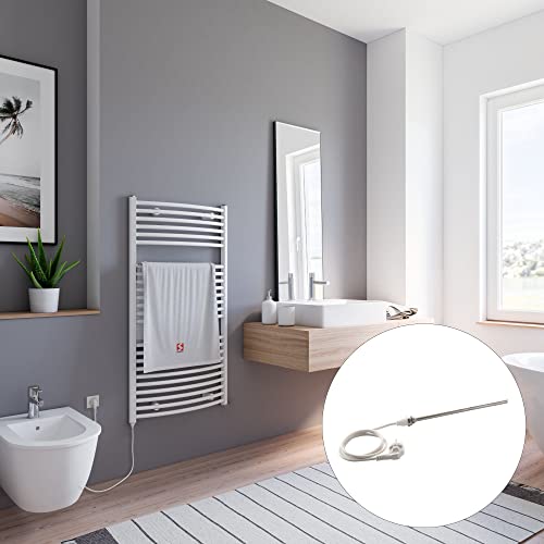 Schulte Europa Handtuchwärmekörper befüllt mit Heizstab 1, Montage links, Alpinweiß, 113,5 x 60 cm, 600 Watt Schulte Europa Handtuchwärmekörper befüllt mit Heizstab 1, Montage links, Alpinweiß, 113,5 x 60 cm, 600 Watt von Schulte