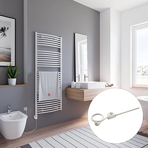 Schulte Europa Handtuchwärmekörper befüllt mit Heizstab 3, Montage links, Alpinweiß, 153,5 x 60 cm, 600 Watt Schulte Europa Handtuchwärmekörper befüllt mit Heizstab 3, Montage links, Alpinweiß, 153,5 x 60 cm, 600 Watt von Schulte
