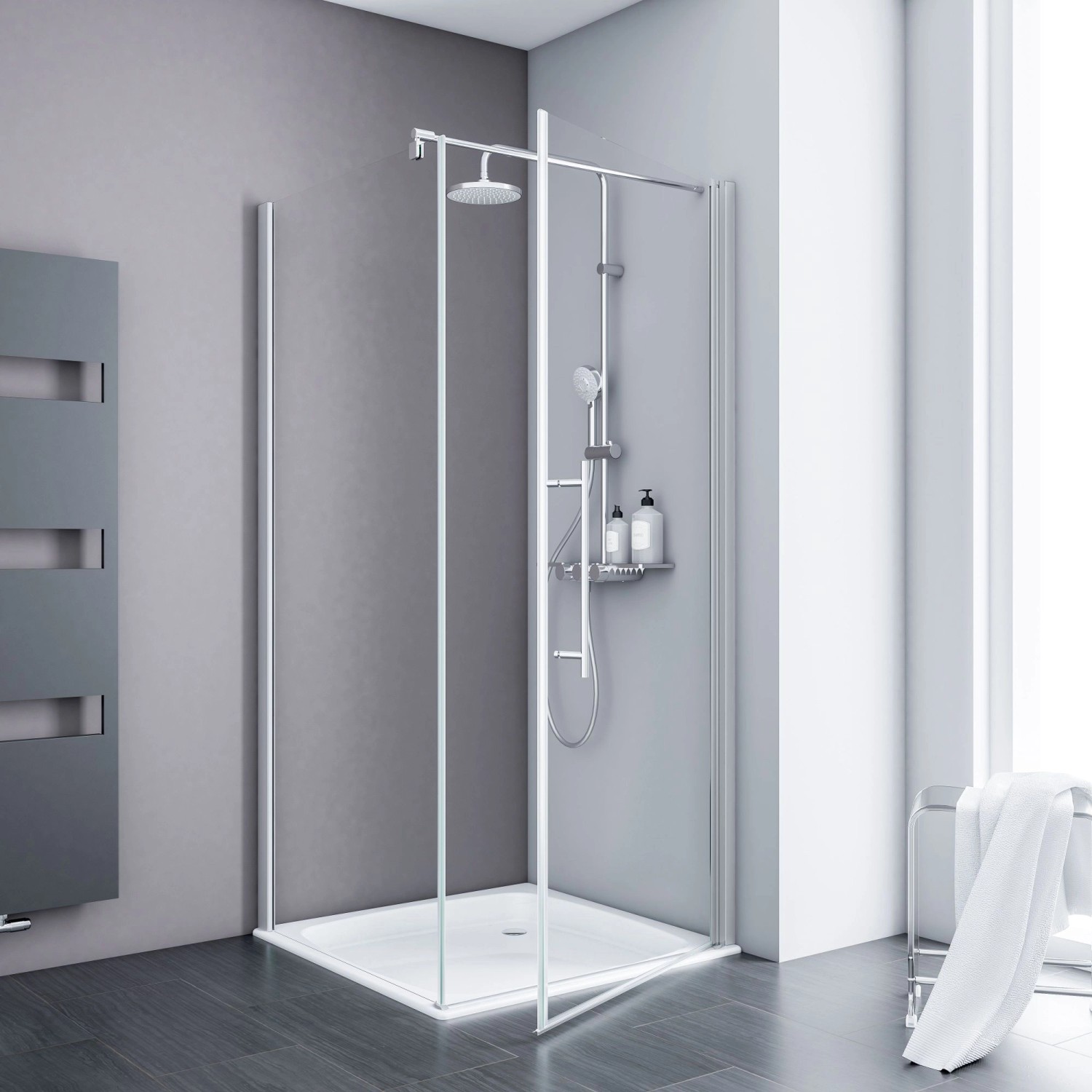 Schulte ExpressPlus Set Duschkabine mit Drehtür AlexaStyle2.0 mit DW 192x80cm Schulte ExpressPlus Set Duschkabine mit Drehtür AlexaStyle2.0 mit DW 192x80cm von Schulte