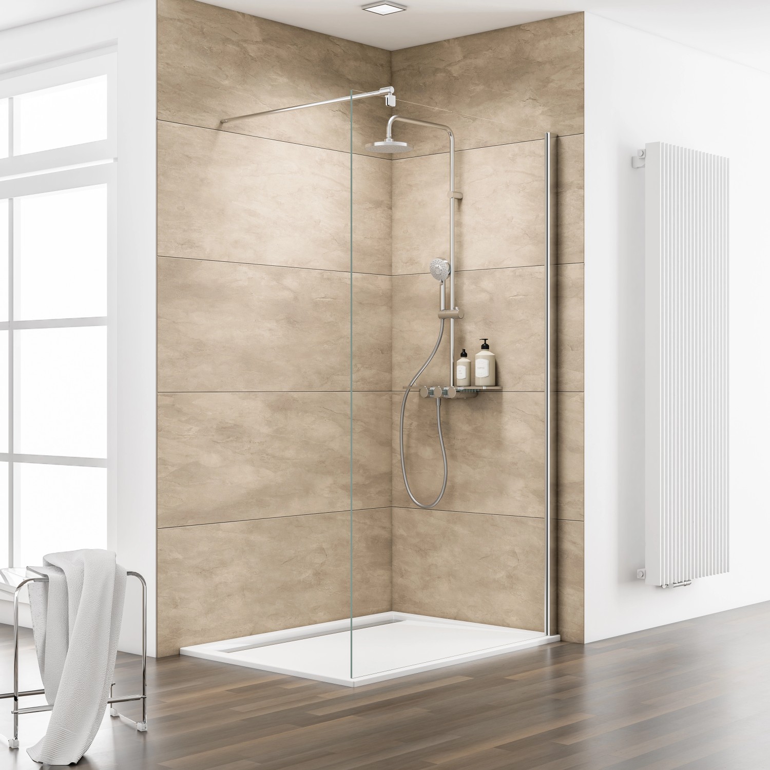 Schulte ExpressPlus Walk In M8 MasterClass Chromoptik klar hell 200x140cm Schulte ExpressPlus Walk In M8 MasterClass Chromoptik klar hell 200x140cm von Schulte