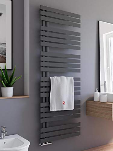 Schulte H02416960 Badheizkörper Breda, 169 x 60 cm, 838 Watt Leistung, Anschluss unten, anthrazit, Heizkörper mit Handtuchhalter-Funktion Schulte H02416960 Badheizkörper Breda, 169 x 60 cm, 838 Watt Leistung, Anschluss unten, anthrazit, Heizkörper mit Handtuchhalter-Funktion von Schulte