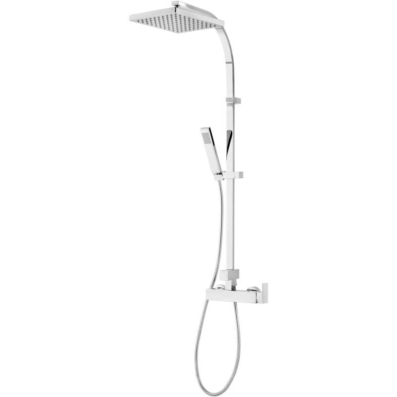Schulte ExpressPlus Kopfdusche Rain II mit Einhebelmischer Kopfbrause Eckig von Schulte