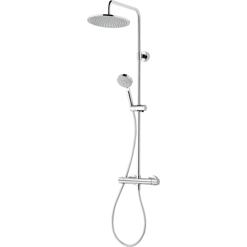 Schulte ExpressPlus Duschsystem Rain III Modern Plus mit Thermostat Verchromt von Schulte