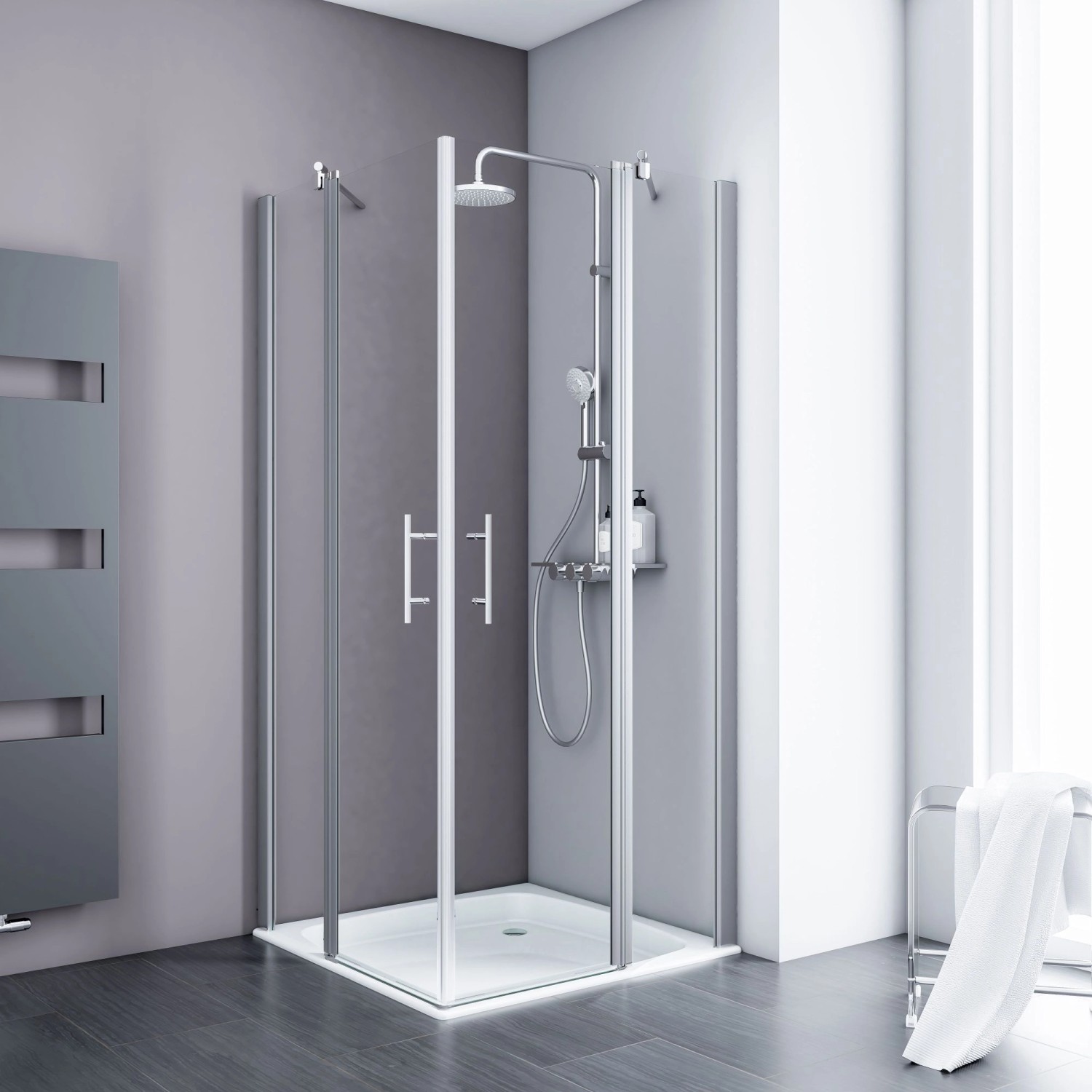 Schulte ExpressPlus Set Eckeinstieg AlexaStyle2.0 mit Duschwanne 192x90cm Schulte ExpressPlus Set Eckeinstieg AlexaStyle2.0 mit Duschwanne 192x90cm von Schulte