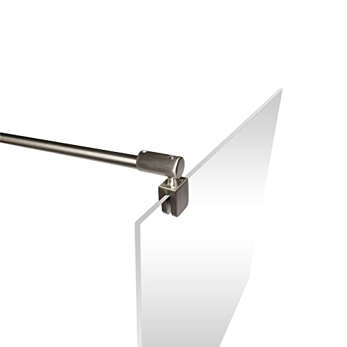 Schulte Stabilisator für 5-8 mm Glas, 122 cm kürzbar und winkelbar, Edelstahloptik, Haltestange für Glas/Wand Stabilisation, Wandhalterung für Duschwand von Schulte