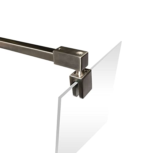 Schulte Stabilisator für 5-8 mm Glas, 150 cm kürzbar und winkelbar, Edelstahloptik, Haltestange für Glas/Wand Stabilisation, Wandhalterung für Duschwand von Schulte