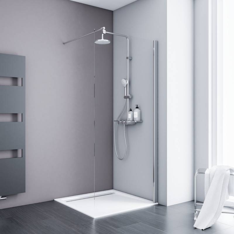 Schulte Walk-In-Duschwand 'Alexa Style 2.0' Chromoptik 120 x 190 cm von Schulte