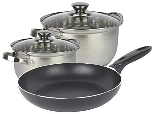 Schulz Haushaltswaren Hochwertige Töpfe und Pfannen als Set oder einzeln erhältlich - für alle Herdarten außer Induktion (Topf- und Bratpfannen-Set, Set) von Schulz Haushaltswaren