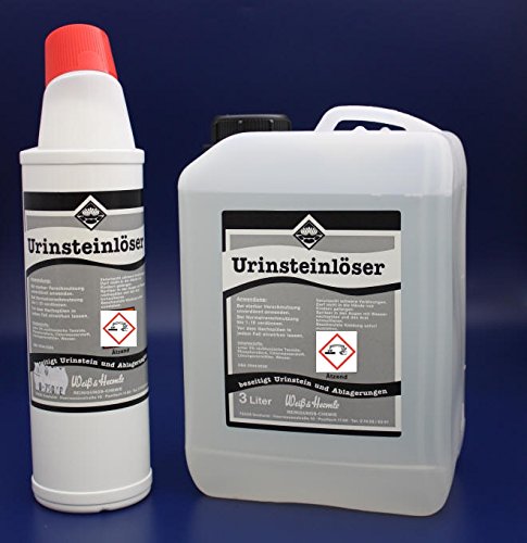 Wasserrose® 3,75 L URINSTEINLÖSER URINSTEIN LÖSER WC Reiniger Made IN Germany von Schutzmarke WASSERROSE