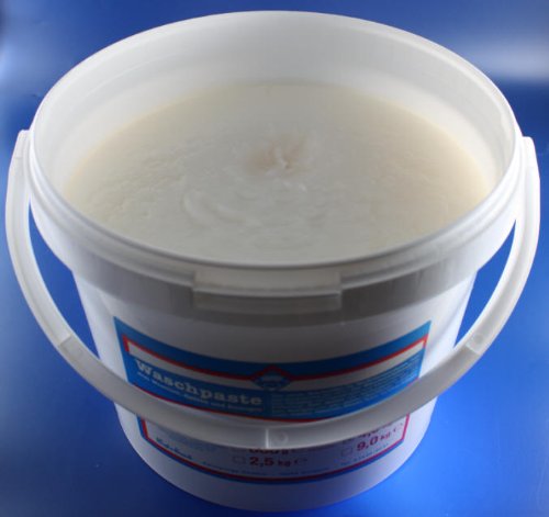 Wasserrose® 4,5 kg UNIVERSAL-SCHMIERSEIFE Weisse CREMIGE Paste WASCHPASTE Made IN Germany von Schutzmarke WASSERROSE